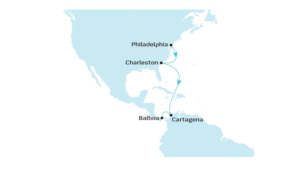 OAS Southbound Map